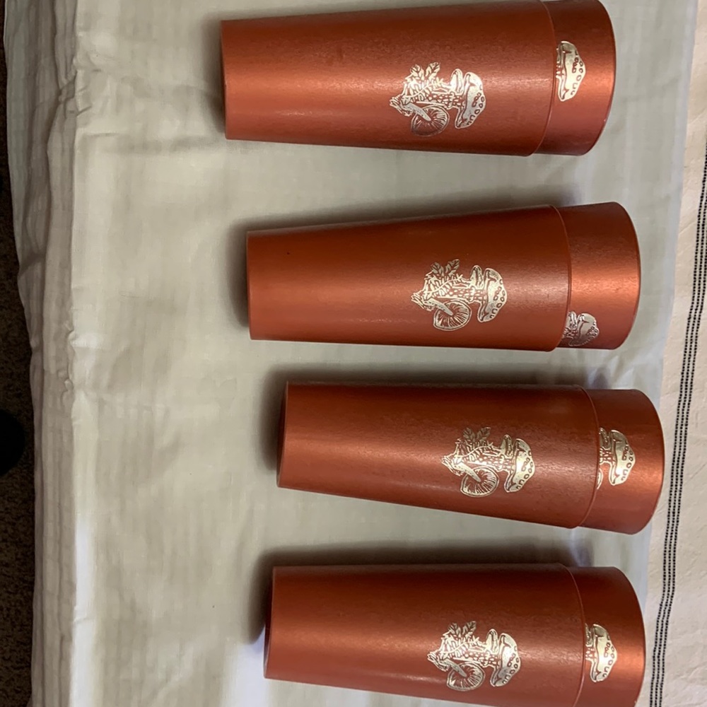 Vintage 70’s mushroom cups